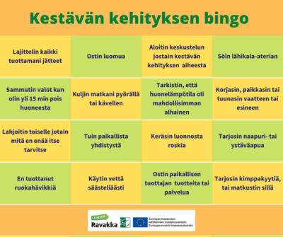 Kestävän kehityksen bingo-haaste! featured image