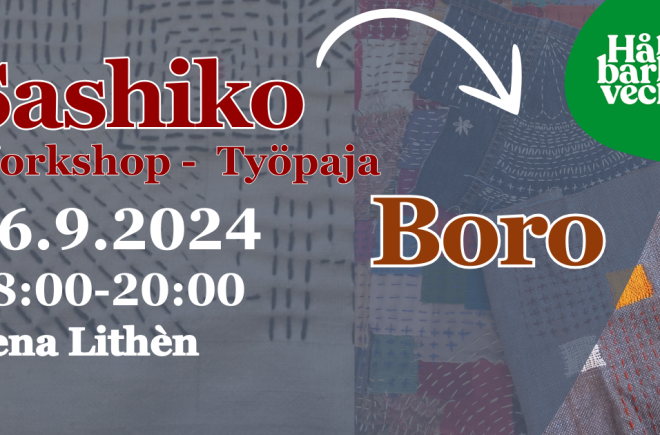 Sashiko 〰 Boro Workshop/Työpaja featured image