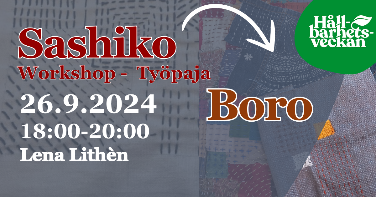 Sashiko 〰 Boro Workshop/Työpaja featured image