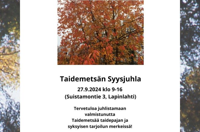 Taidemetsän syysjuhla featured image