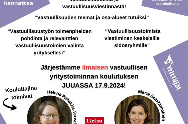 Vastuullinen yritystoiminta – työpajapäivä featured image