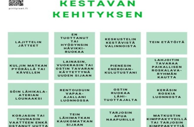 Kestävän kehityksen bingo featured image