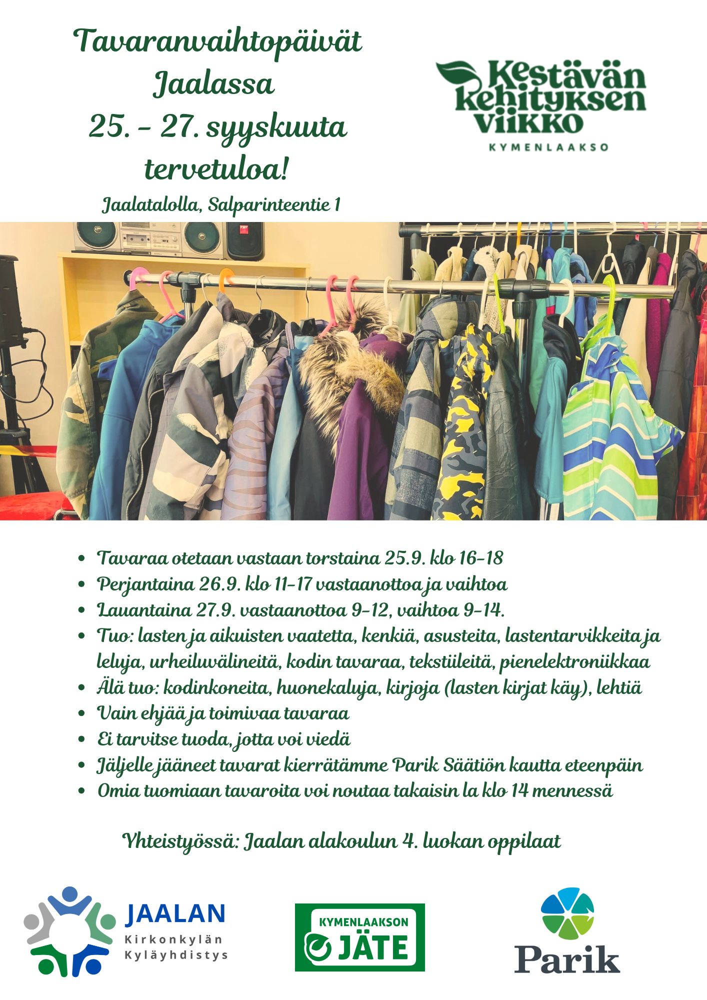 Tavaranvaihtopäivät featured image