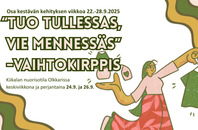 ”Tuo tullessas, vie mennessäs”-vaihtokirppari nuorille featured image
