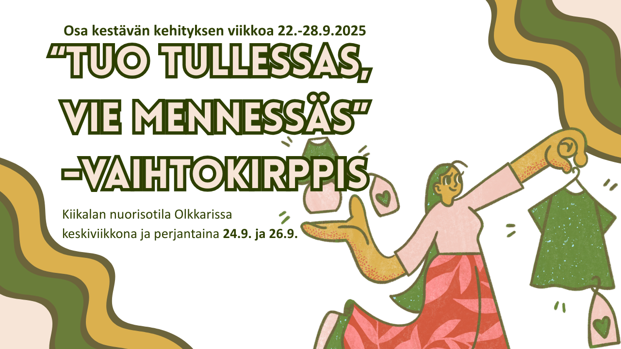 ”Tuo tullessas, vie mennessäs”-vaihtokirppari nuorille featured image