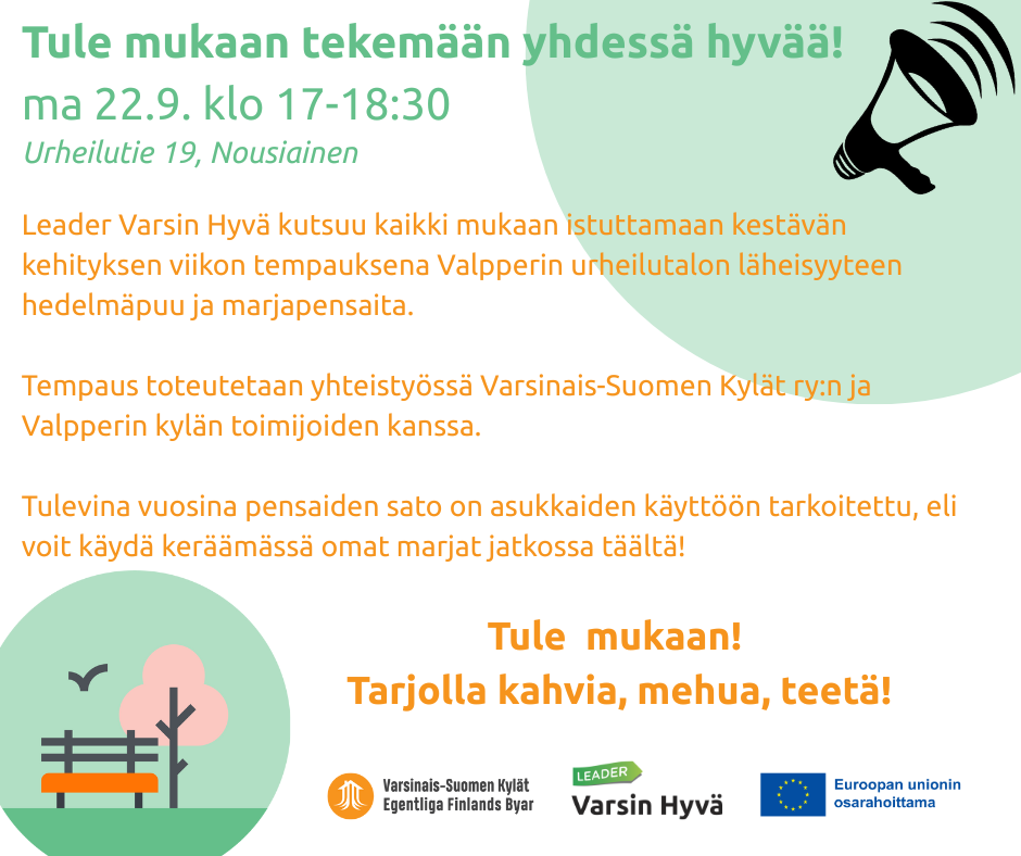 Tule mukaan tekemään yhdessä hyvää! featured image