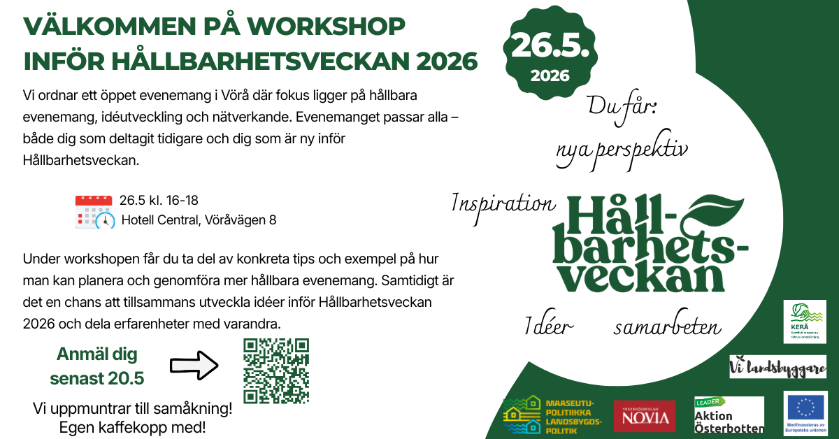 Hållbara evenemang och samarbete – en gemensam start inför Hållbarhetsveckan 2026 featured image