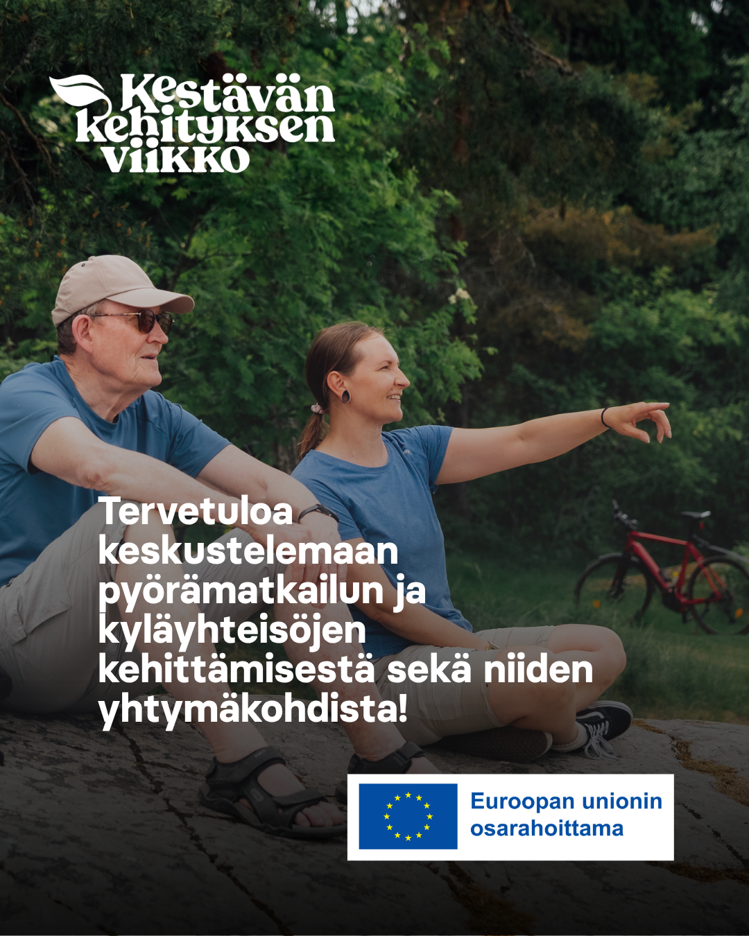 Pyörämatkailusta nostetta kyläyhteisöille ja -taloille! Keskustelutilaisuus ja pyöränhuoltoa featured image