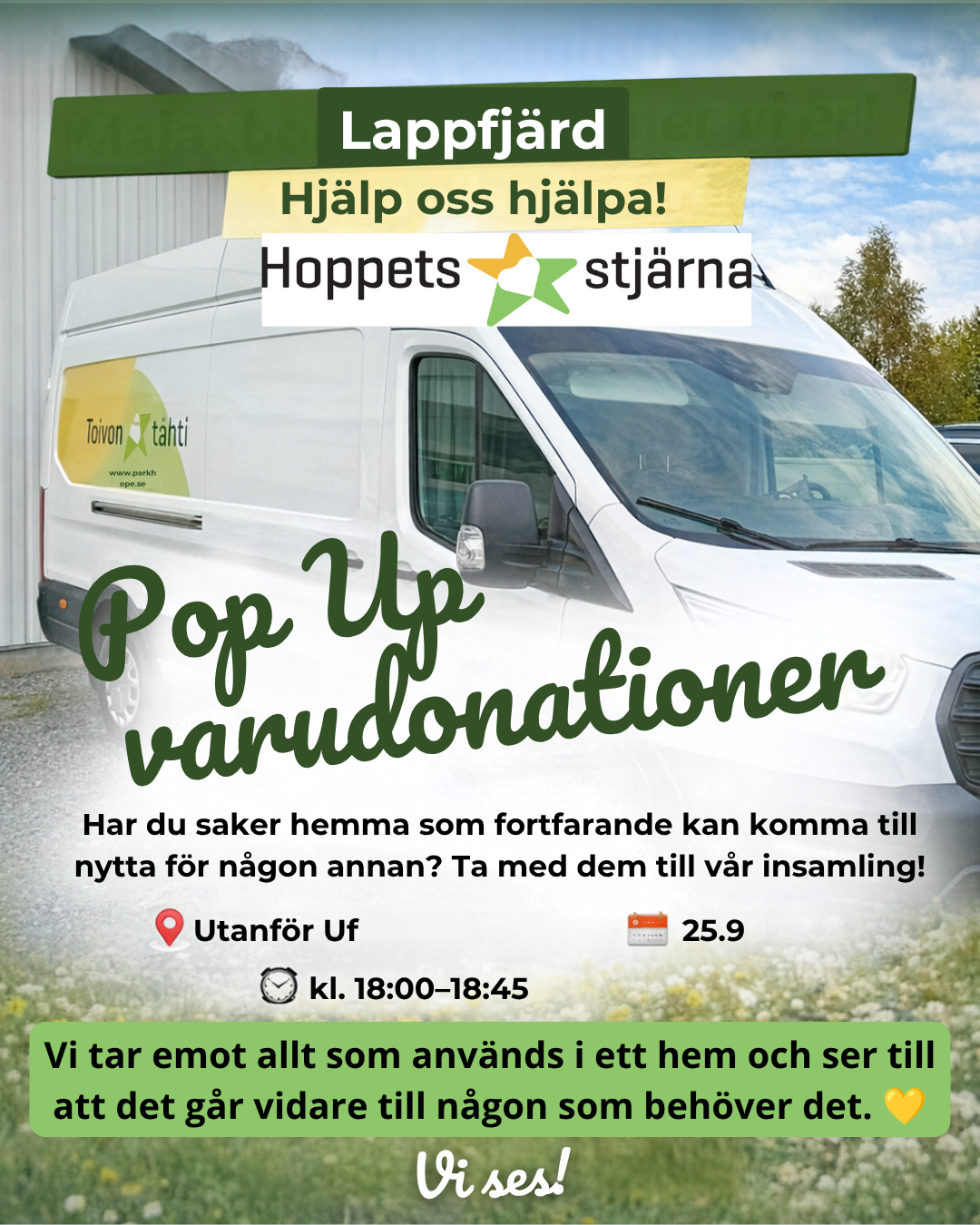 Pop Up varuinsamling Lappfjärd featured image